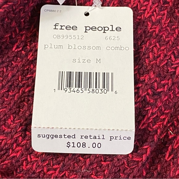 Free People Women's High Hopes Open Front‎ Cardi Sweater Long Sleeve Size Medium - Picture 10 of 13
